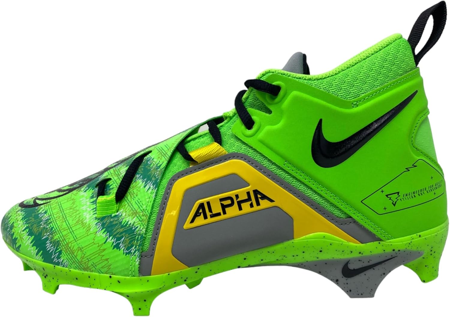 Бутсы для футбола Nike Mens Alpha Menace Pro 3, черный/зеленый/желтый
Бутсы для футбола Nike Mens Alpha Menace Pro 3, черный/зеленый/желтый