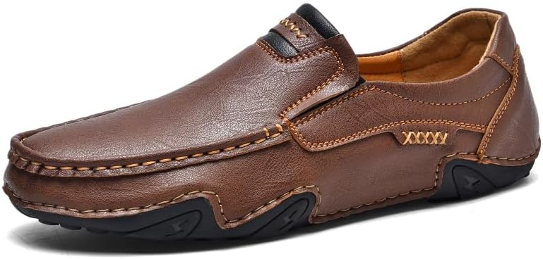 Мужские деловые лоферы из кожи, повседневные оксфорды, легкие мягкие туфли, противоскользящие, удобные Asifn, коричневый
Мужские деловые лоферы из кожи, повседневные оксфорды, легкие мягкие туфли, противоскользящие, удобные Asifn, коричневый