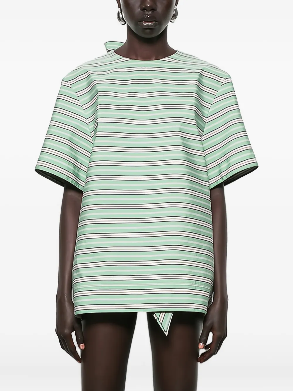 Полосатая блузка Rabanne, зеленый
Полосатая блузка Rabanne, зеленый