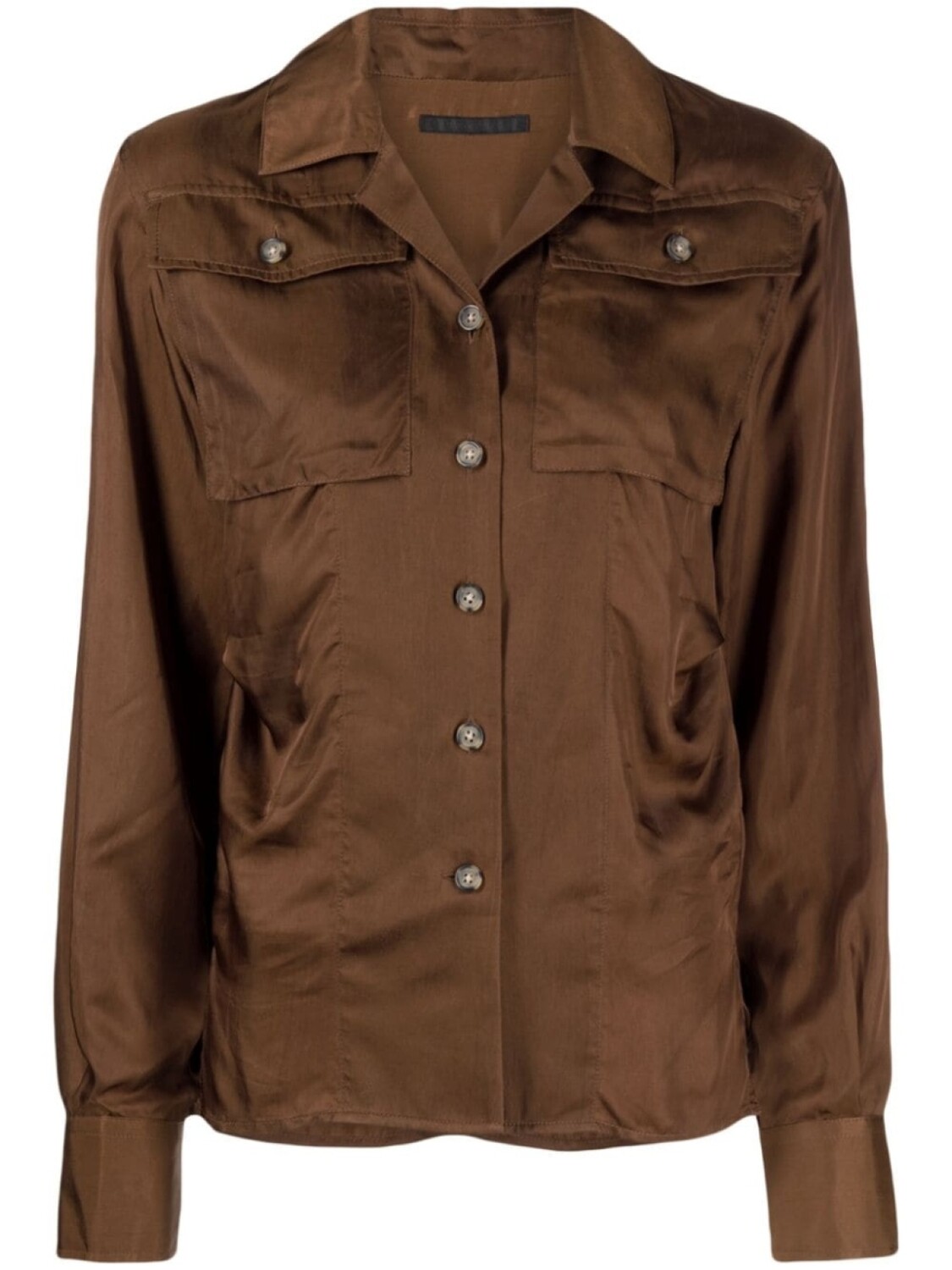 Helmut Lang атласная рубашка с длинными рукавами, коричневый
Helmut Lang атласная рубашка с длинными рукавами, коричневый