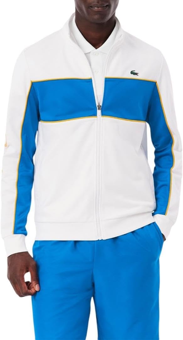 Lacoste мужская спортивная толстовка с принтом и молнией, White/Gipsy Blue/Plum Yellow
Lacoste мужская спортивная толстовка с принтом и молнией, White/Gipsy Blue/Plum Yellow