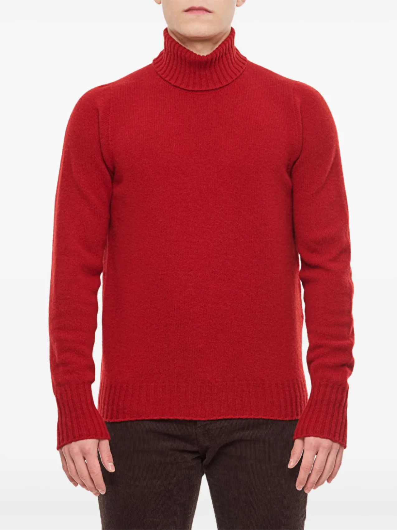 Шерстяной свитер с высоким воротником Drumohr, красный
Шерстяной свитер с высоким воротником Drumohr, красный