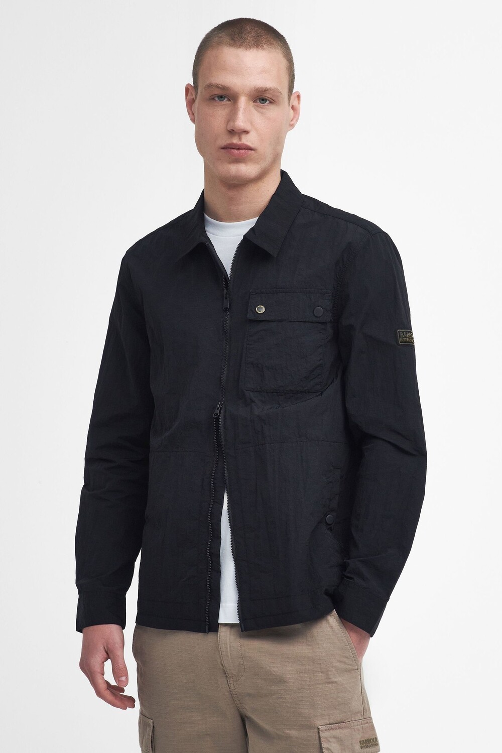 Бежевая рубашка инлайн Barbour International, черный
Бежевая рубашка инлайн Barbour International, черный