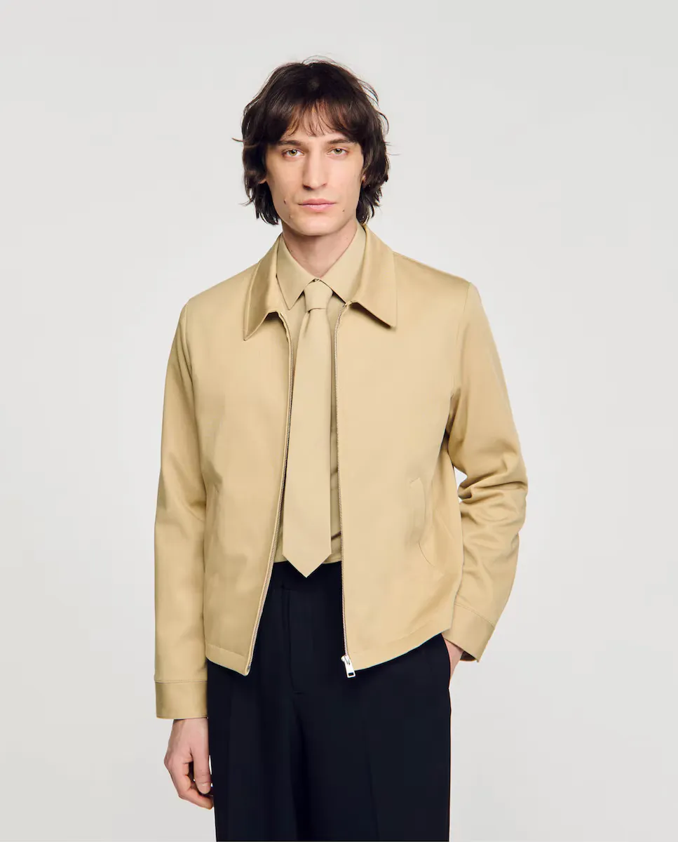 Мужская хлопковая куртка Sandro, бежевый
Мужская хлопковая куртка Sandro, бежевый