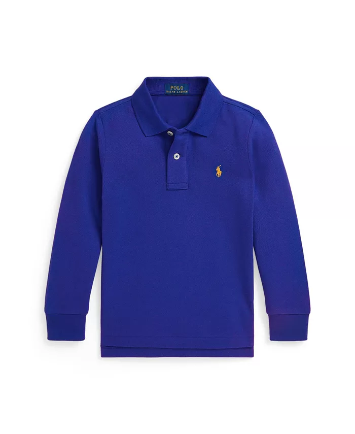 Детская и мальчиковая хлопковая поло с длинным рукавом и сетчатой тканью Polo Ralph Lauren, синий
Детская и мальчиковая хлопковая поло с длинным рукавом и сетчатой тканью Polo Ralph Lauren, синий