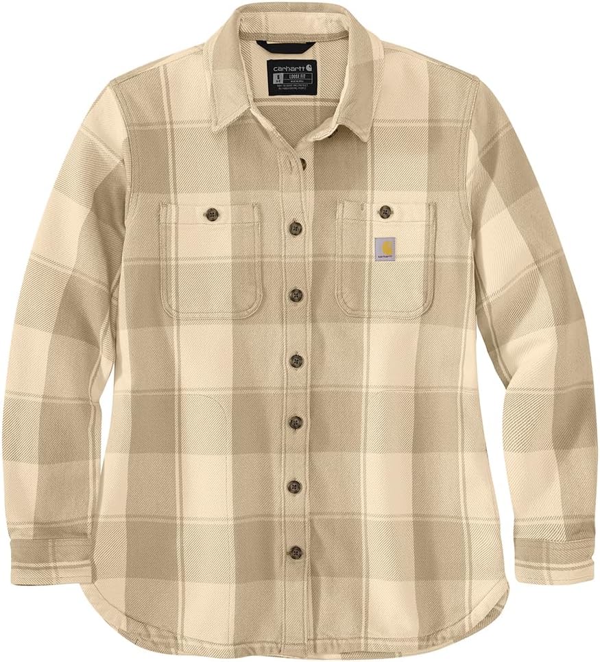 Carhartt Women's 105991 Женская свободная рубашка из твила, Oat Milk
Carhartt Women's 105991 Женская свободная рубашка из твила, Oat Milk