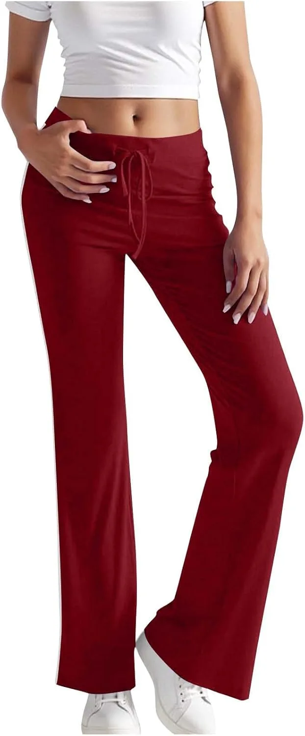 Женские йога-штаны с боковыми полосками, прямой крой, эластичный пояс на шнурке и карманами
Женские йога-штаны с боковыми полосками, прямой крой, эластичный пояс на шнурке и карманами