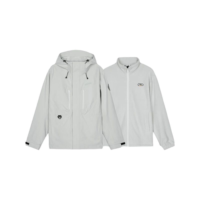 Skechers Мужская ветровка для походов на природе, Lunar Gray 
Skechers Мужская ветровка для походов на природе, Lunar Gray