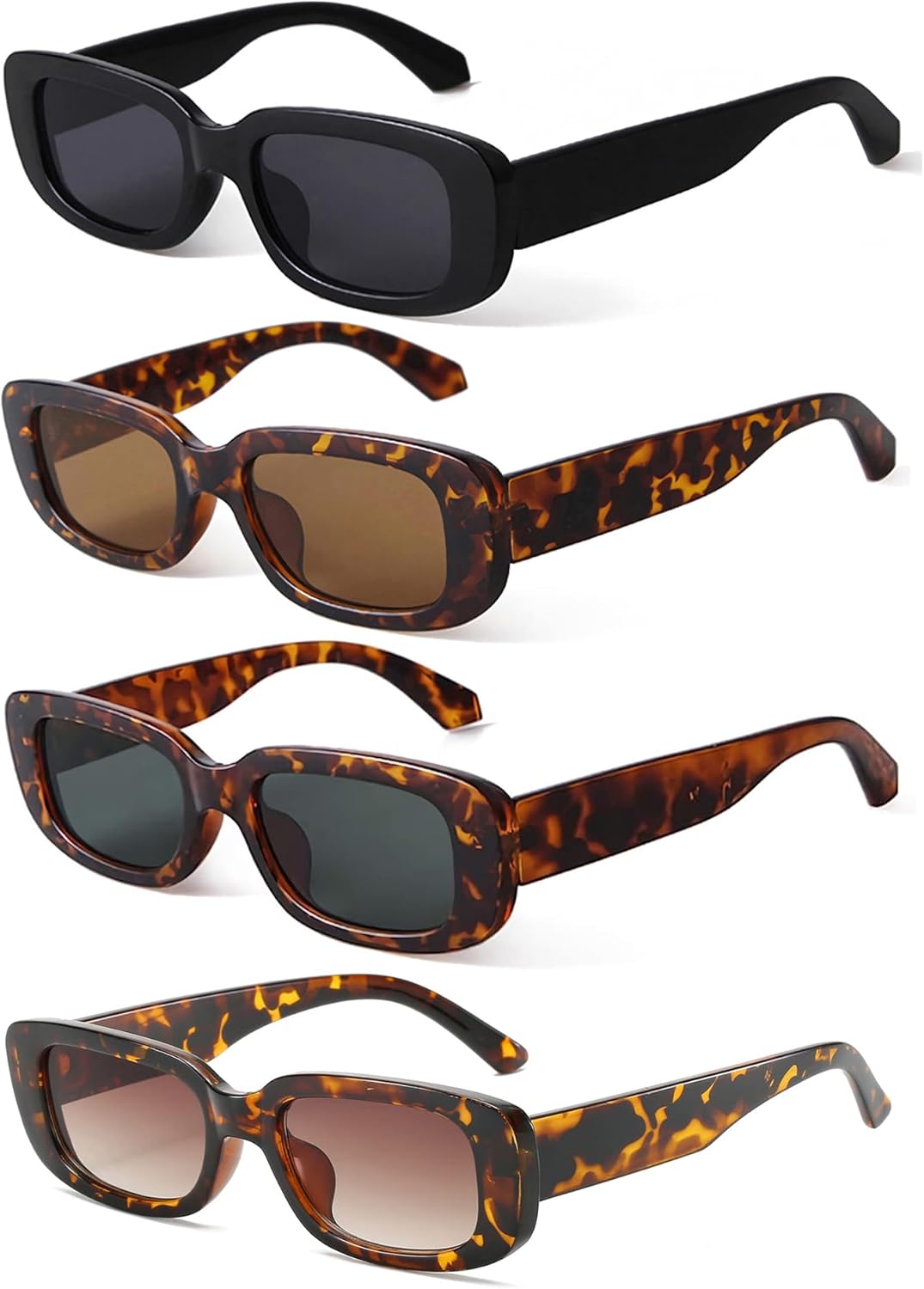 Солнцезащитные очки KUGUAOK в стиле ретро, прямоугольные, для женщин и мужчин, винтажные, маленькие квадратные, с защитой от УФ-излучения, 4pcs-black+leopard+g15+leopard Gradual Tea Lens
Солнцезащитные очки KUGUAOK в стиле ретро, прямоугольные, для женщин и мужчин, винтажные, маленькие квадратные, с защитой от УФ-излучения, 4pcs-black+leopard+g15+leopard Gradual Tea Lens