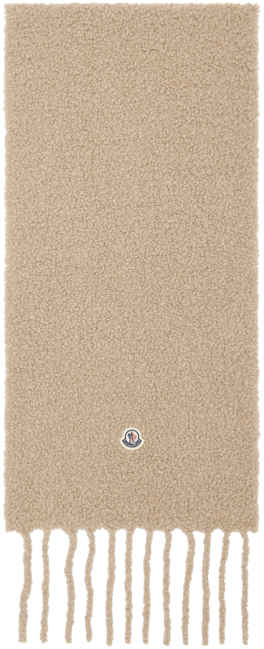 Шарф с бахромой Moncler, бежевый
Шарф с бахромой Moncler, бежевый