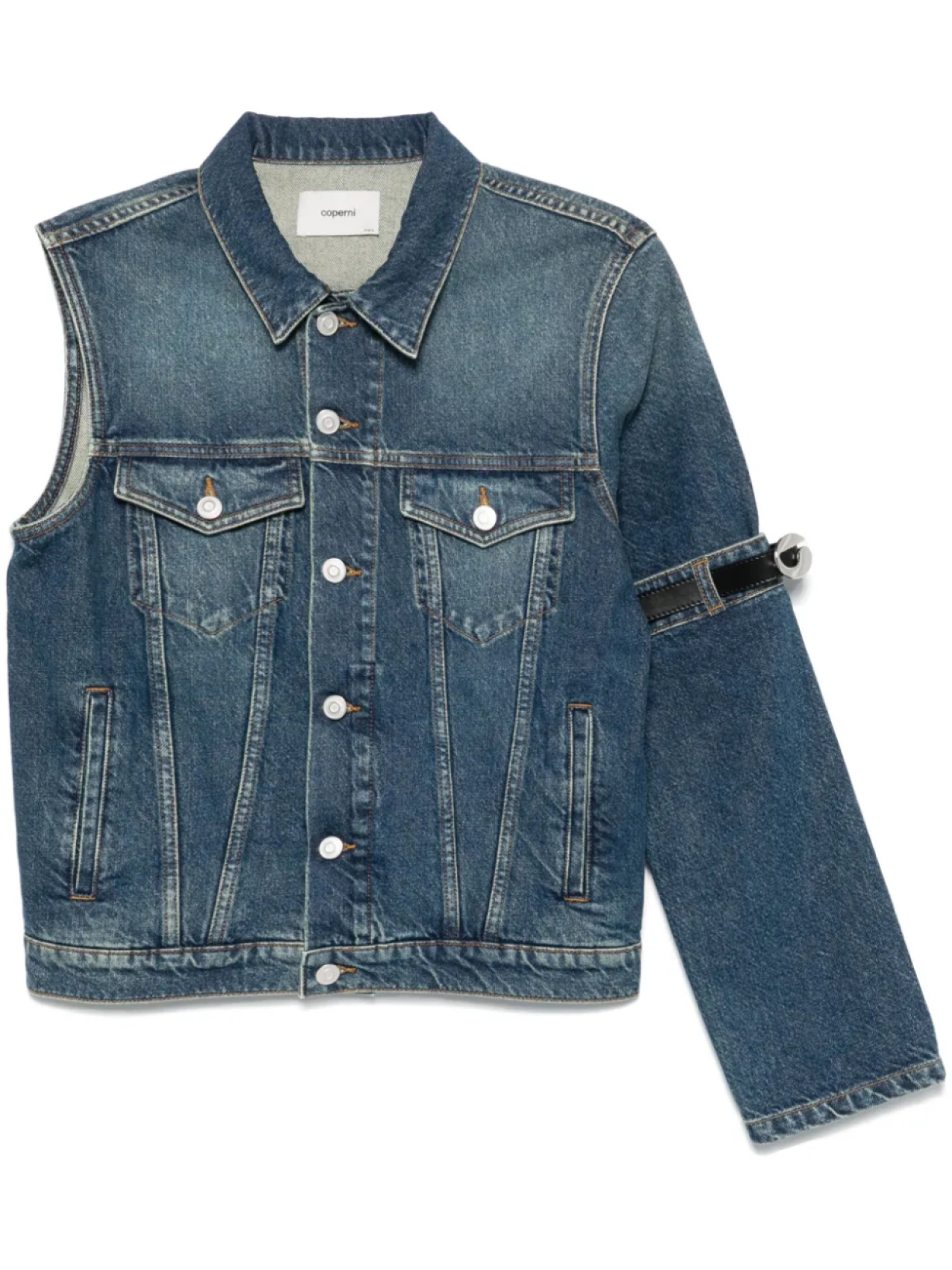 Куртка Coperni с одним рукавом, синий
Куртка Coperni с одним рукавом, синий