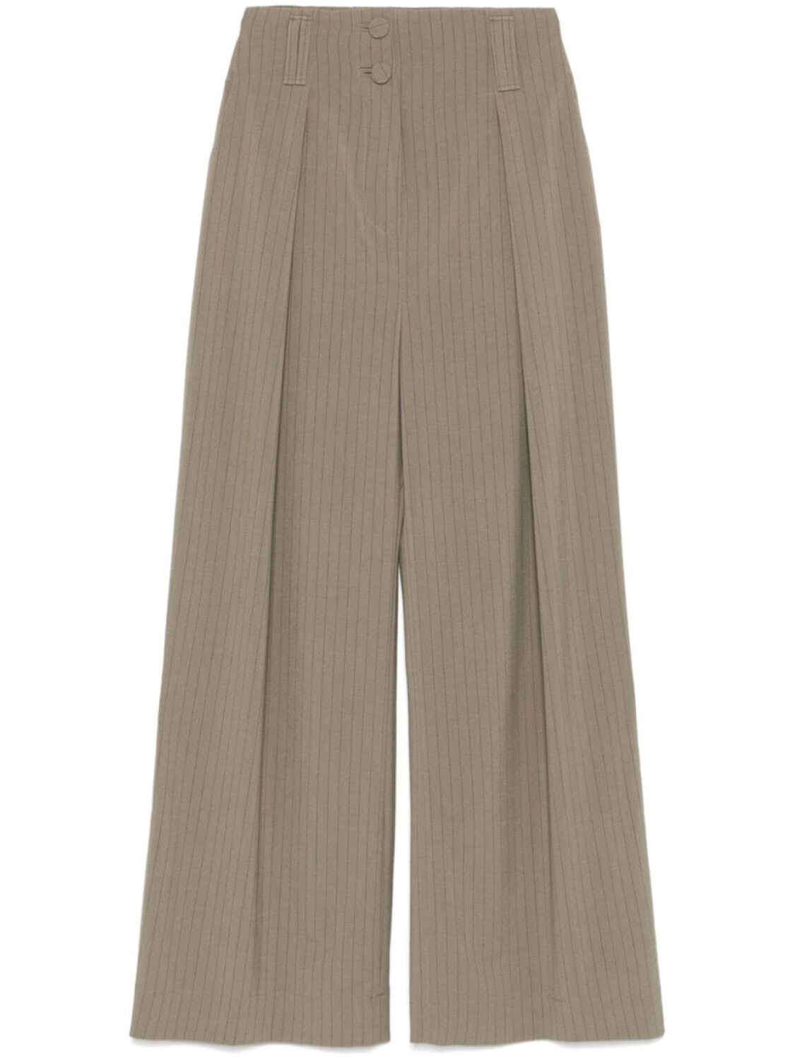 Широкие брюки в тонкую полоску MITILIANE COUTURE, зеленый
Широкие брюки в тонкую полоску MITILIANE COUTURE, зеленый