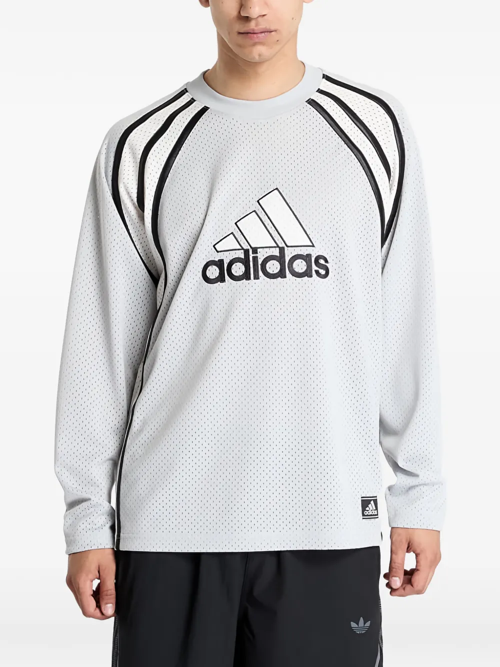 Футболка Warm-Up с полосой и логотипом Adidas, серый
Футболка Warm-Up с полосой и логотипом Adidas, серый