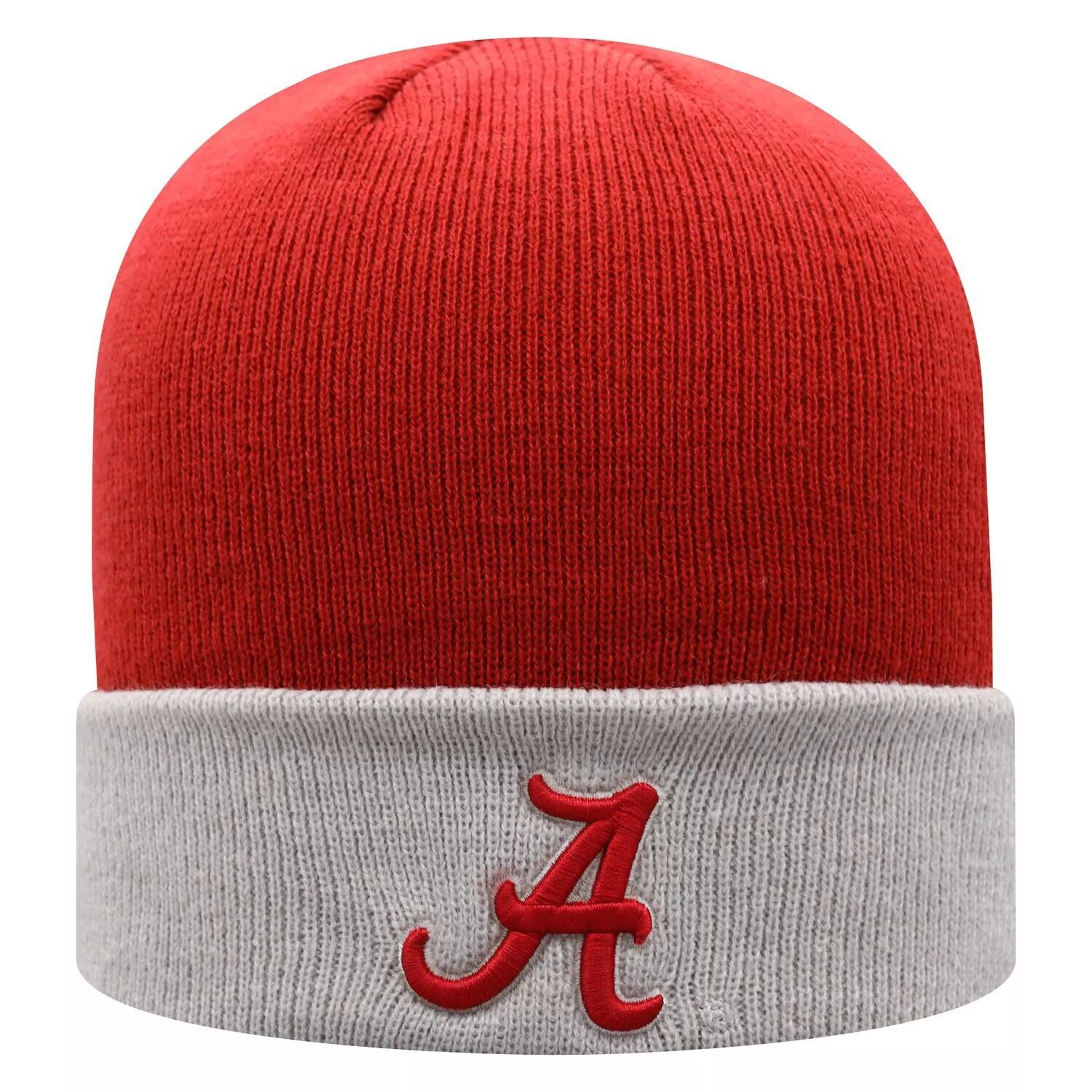 Мужская двухцветная вязаная шапка Top of the World малинового/серого цвета Alabama Crimson Tide Core с манжетами
Мужская двухцветная вязаная шапка Top of the World малинового/серого цвета Alabama Crimson Tide Core с манжетами