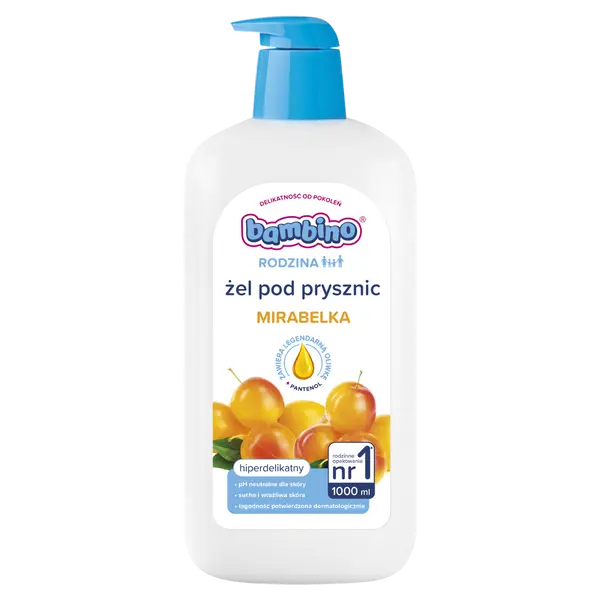 Гель для душа Mirabelle сливовый, 1000 мл Bambino Rodzina
Гель для душа Mirabelle сливовый, 1000 мл Bambino Rodzina