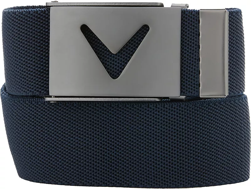 Мужской ремень для гольфа Callaway Web с V-образным логотипом, цвет Peacoat
Мужской ремень для гольфа Callaway Web с V-образным логотипом, цвет Peacoat