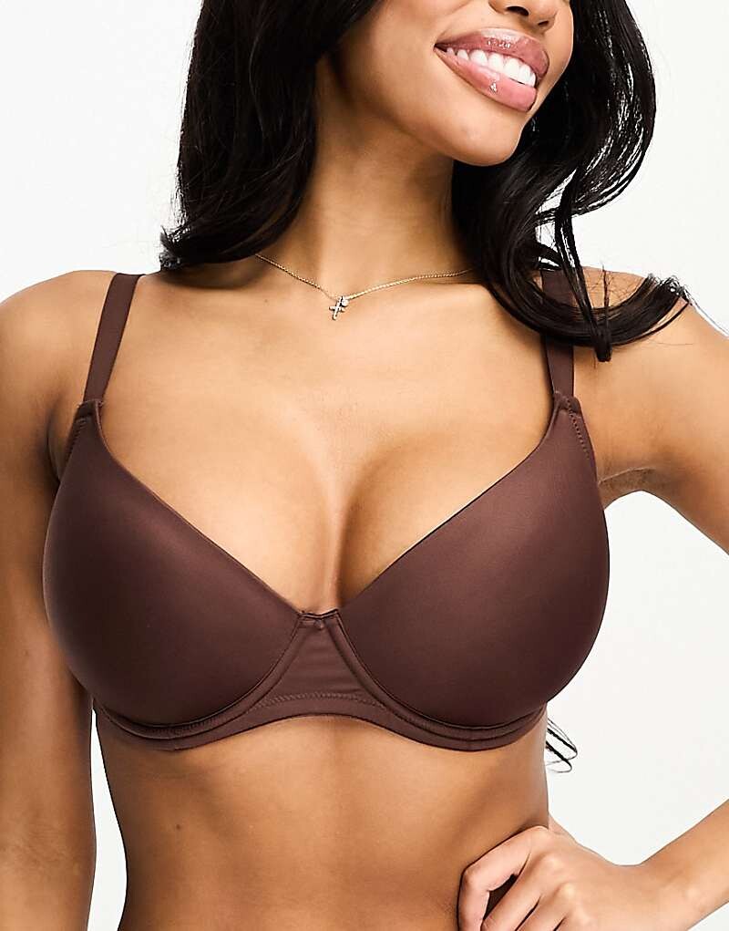 ASOS DESIGN Fuller Bust – Коричневый бюстгальтер-футболка с формованными чашками
ASOS DESIGN Fuller Bust – Коричневый бюстгальтер-футболка с формованными чашками