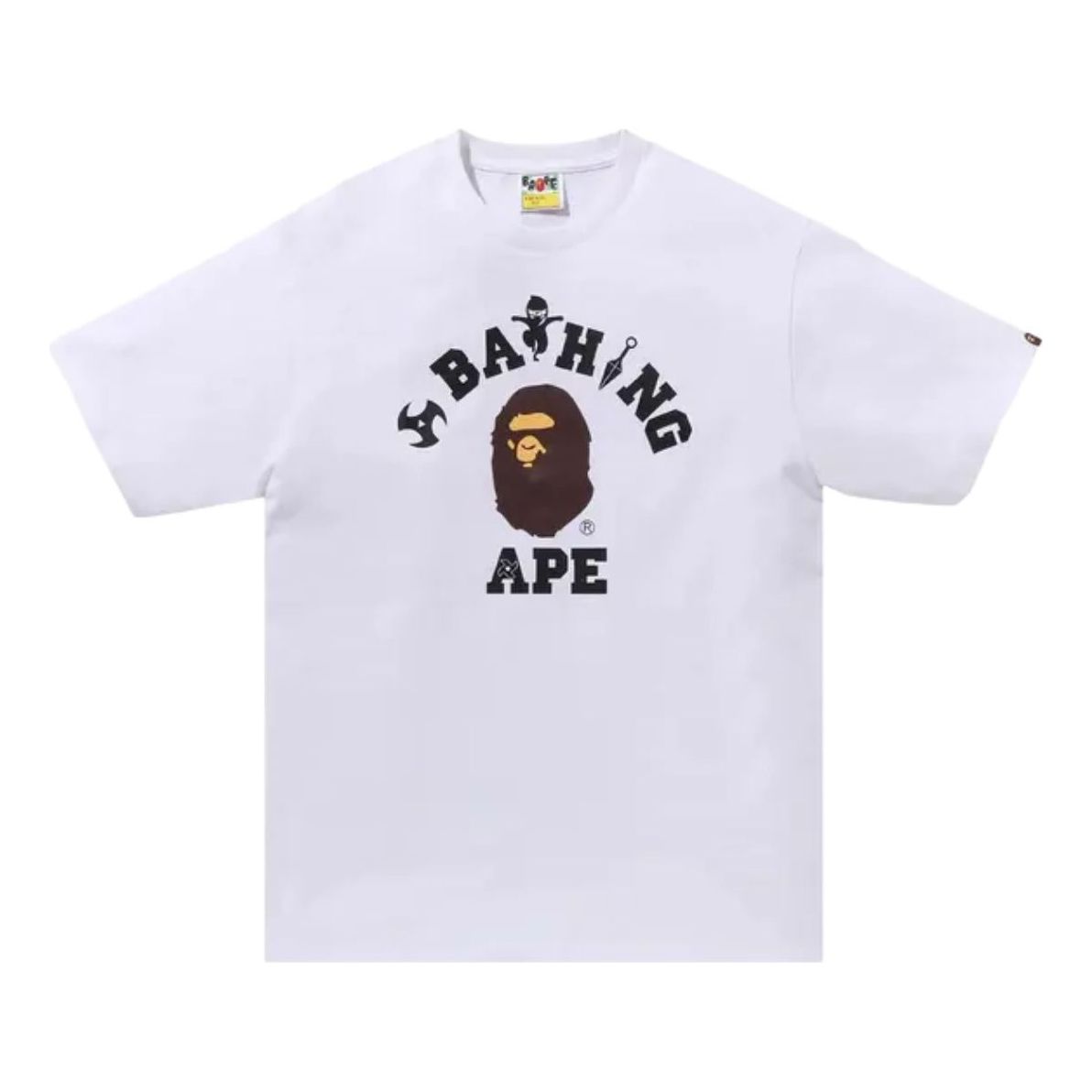 Футболка A Bathing Ape Ninja College Tee, белая
Футболка A Bathing Ape Ninja College Tee, белая