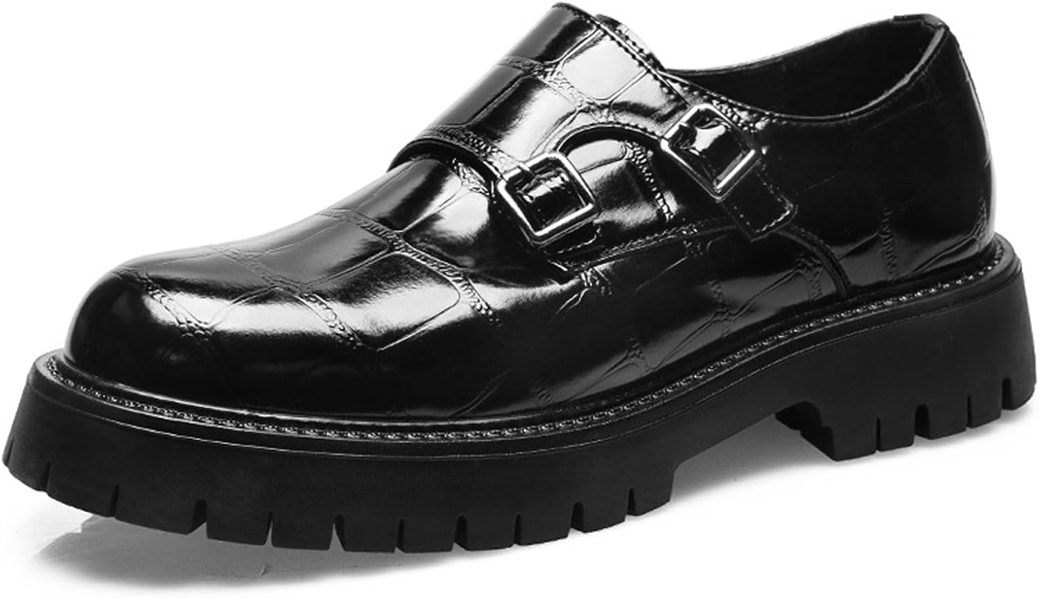 Мужские лоферы на платформе с двойной пряжкой из лакированной кожи, ретро, с кожаным тиснением, круглым носком, низкие с массивной подошвой, без шнурков, для делового и повседневного ношения, подходят для свиданий, танцев Ghibhna, черный
Мужские лоферы на платформе с двойной пряжкой из лакированной кожи, ретро, с кожаным тиснением, круглым носком, низкие с массивной подошвой, без шнурков, для делового и повседневного ношения, подходят для свиданий, танцев Ghibhna, черный