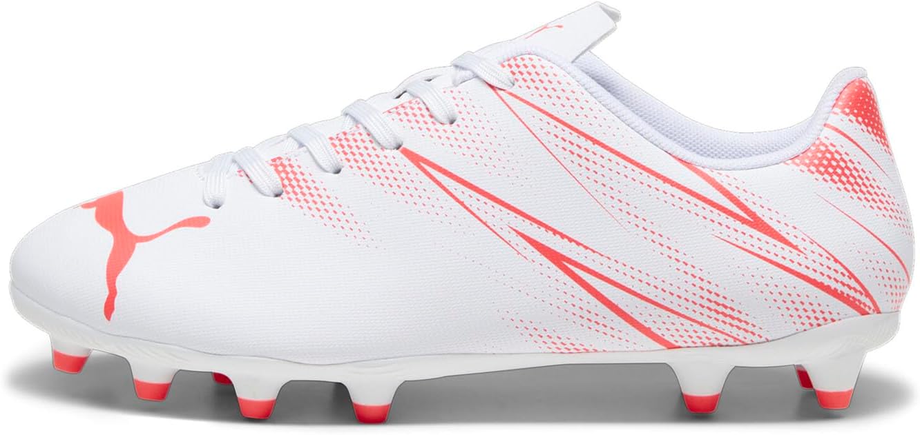 Футбольные бутсы Puma Attacanto для детей и взрослых, для искусственного газона, Puma White-fire Orchid
Футбольные бутсы Puma Attacanto для детей и взрослых, для искусственного газона, Puma White-fire Orchid