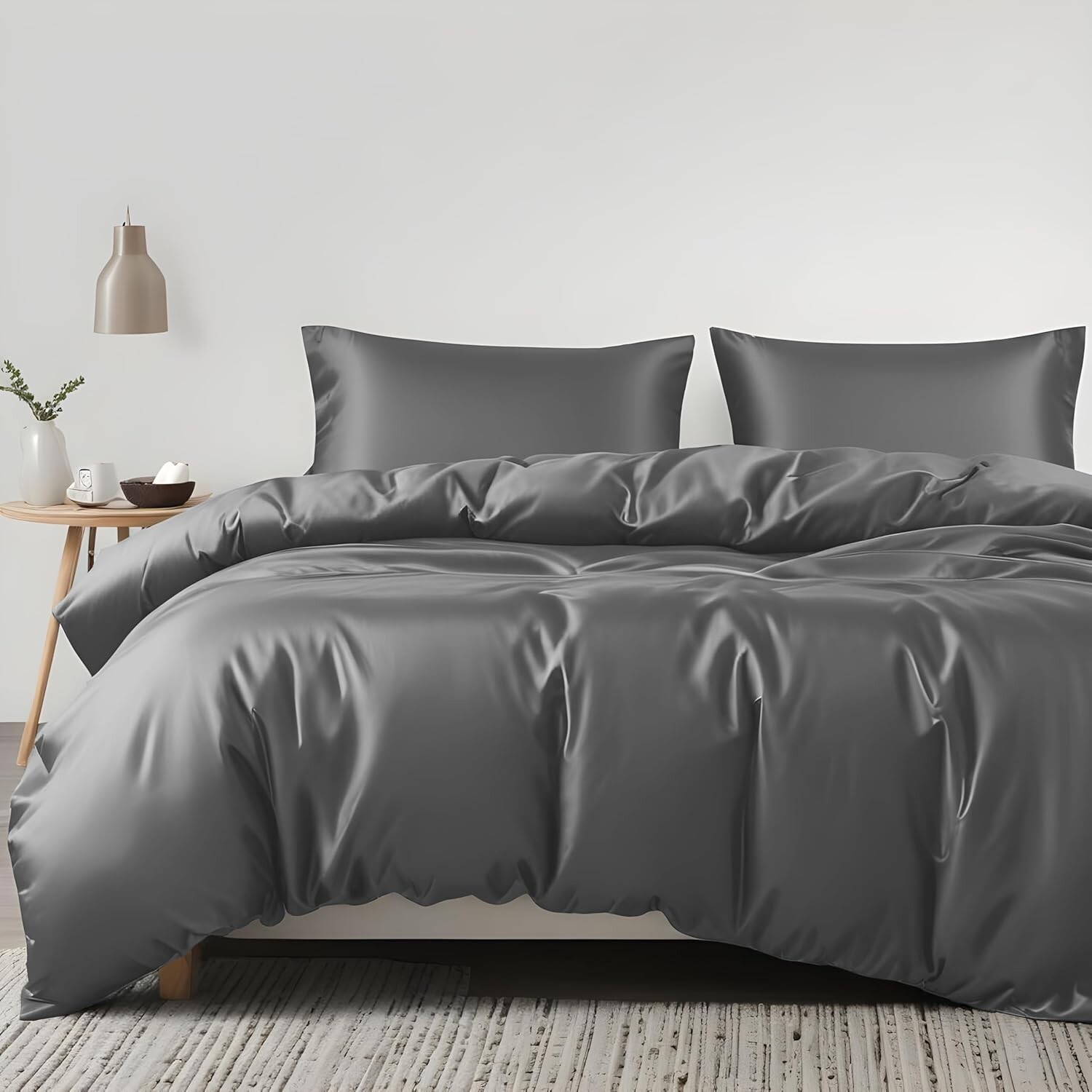 Комплект пододеяльников Linenwalas Tencel из лиоцелла, эвкалиптовый охлаждающий комплект из легкого шелкового одеяла с застежкой-молнией и угловыми завязками (светло-серый, двойной), Light Grey
Комплект пододеяльников Linenwalas Tencel из лиоцелла, эвкалиптовый охлаждающий комплект из легкого шелкового одеяла с застежкой-молнией и угловыми завязками (светло-серый, двойной), Light Grey