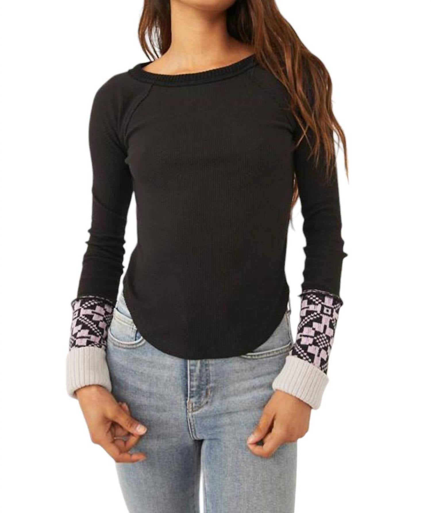 She's рубашка с двусторонними манжетами черного цвета Free People
She's рубашка с двусторонними манжетами черного цвета Free People