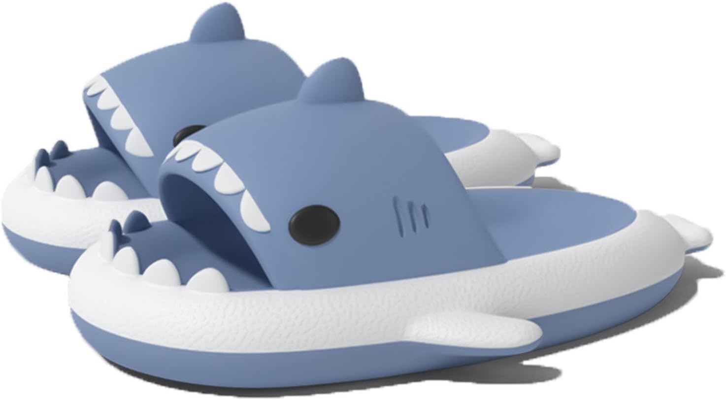 Сланцы Zureto Shark, двухцветные с изображением акулы, унисекс, Шлепацы с акулами, противоскользящие, милые повседневные пляжные сандалии, белый
Сланцы Zureto Shark, двухцветные с изображением акулы, унисекс, Шлепацы с акулами, противоскользящие, милые повседневные пляжные сандалии, белый