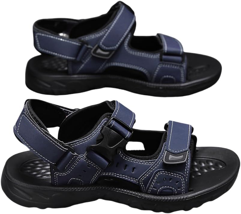 Мужские открытые сандалии с пряжкой, прочные нескользящие сандалии для походов и трекинга, удобная обувь для пляжа, весна и лето Hhhchpm, синий
Мужские открытые сандалии с пряжкой, прочные нескользящие сандалии для походов и трекинга, удобная обувь для пляжа, весна и лето Hhhchpm, синий