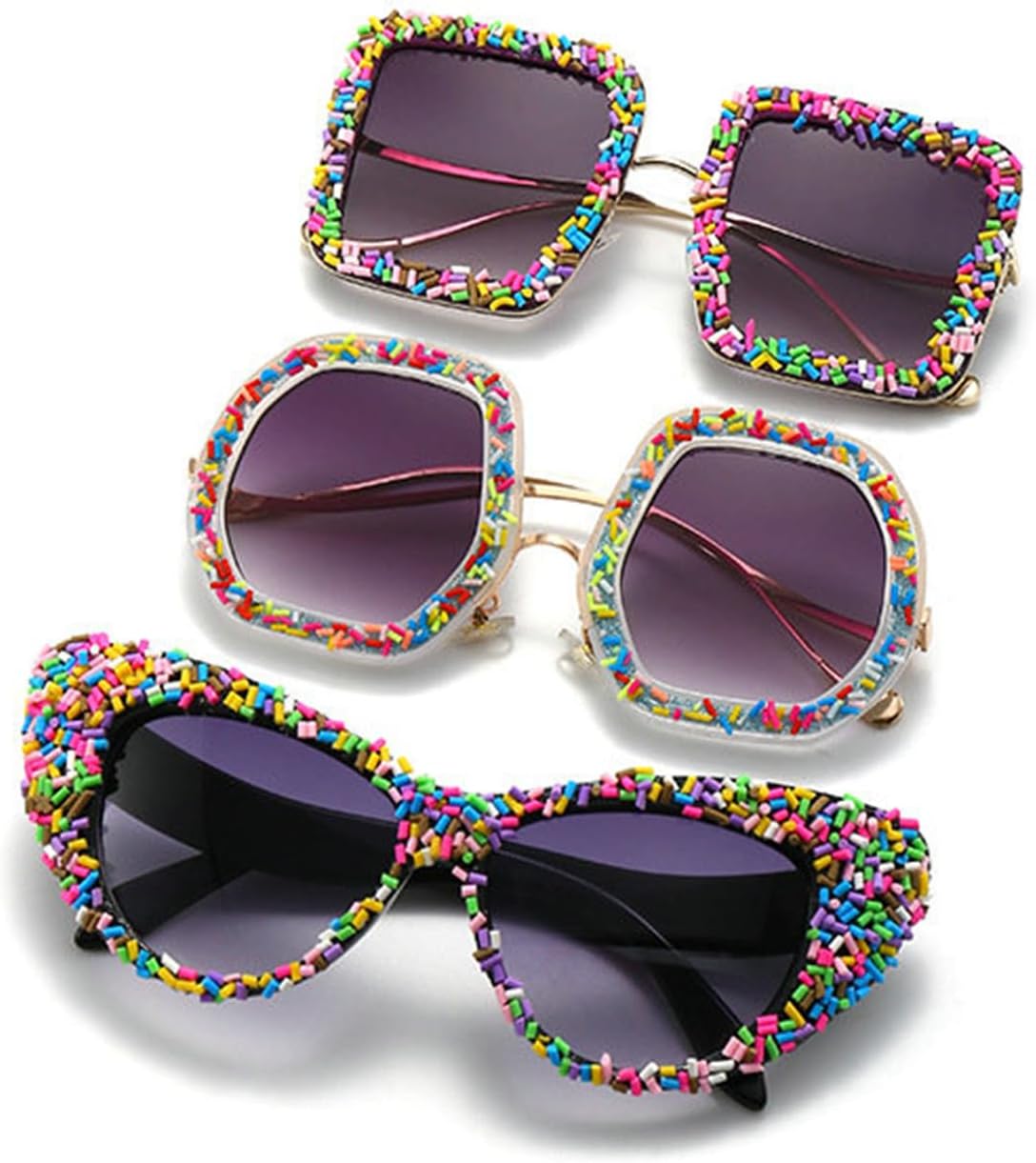 Willochra Большие квадратные солнцезащитные очки с бриллиантами для женщин, солнцезащитные очки конфетных цветов со стразами, металлические женские защитные очки, летние очки, 3pcs-c1&c2&c3
Willochra Большие квадратные солнцезащитные очки с бриллиантами для женщин, солнцезащитные очки конфетных цветов со стразами, металлические женские защитные очки, летние очки, 3pcs-c1&c2&c3