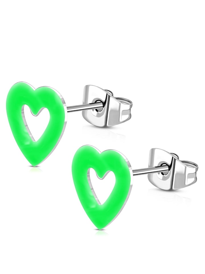 Bungsa Детские серьги-гвоздики неоново-зеленого цвета
Bungsa Детские серьги-гвоздики неоново-зеленого цвета