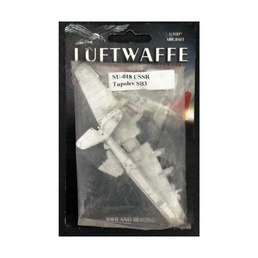 Туполев СБ3, Luftwaffe 1946 Miniatures - Soviet Union (1:300)
Туполев СБ3, Luftwaffe 1946 Miniatures - Soviet Union (1:300)