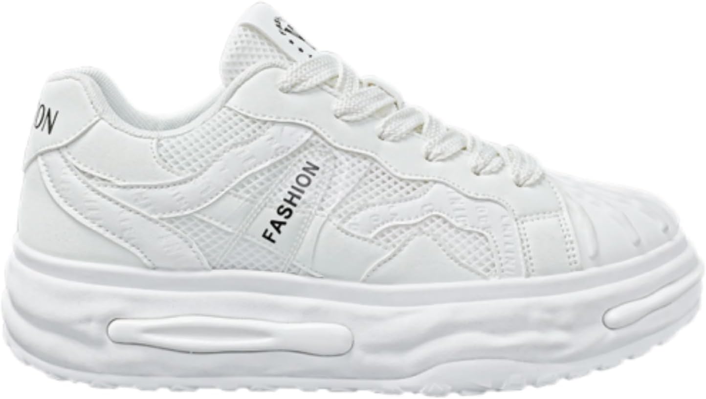 Мужские белые кроссовки на платформе, стильные дышащие повседневные обувь из сетки с толстой подошвой, модные для ежедневной носки Aokisx
Мужские белые кроссовки на платформе, стильные дышащие повседневные обувь из сетки с толстой подошвой, модные для ежедневной носки Aokisx