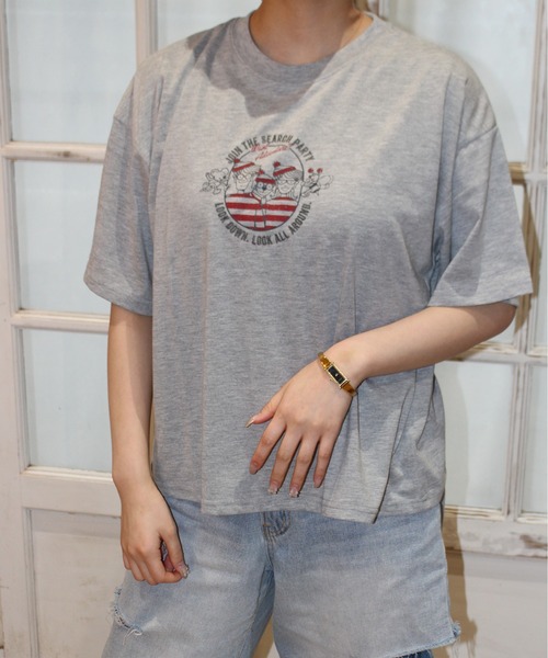 Футболка с коротким рукавом, широкая, с принтом "Где Уолли" ALWAYS GOOD TIME
Футболка с коротким рукавом, широкая, с принтом "Где Уолли" ALWAYS GOOD TIME