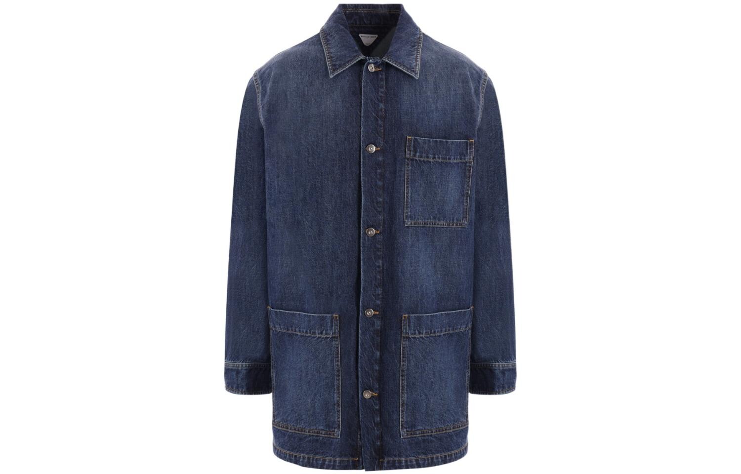 Джинсовая куртка мужская синяя Bottega Veneta, синий
Джинсовая куртка мужская синяя Bottega Veneta, синий