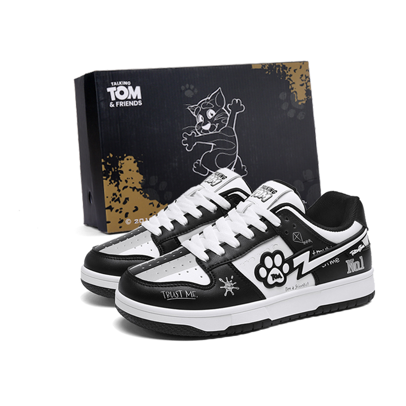 TALKING TOM Антискользящие износостойкие легкие дышащие низкие скейтерские кроссовки для увеличения роста унисекс черно-белые, цвет Black White
TALKING TOM Антискользящие износостойкие легкие дышащие низкие скейтерские кроссовки для увеличения роста унисекс черно-белые, цвет Black White