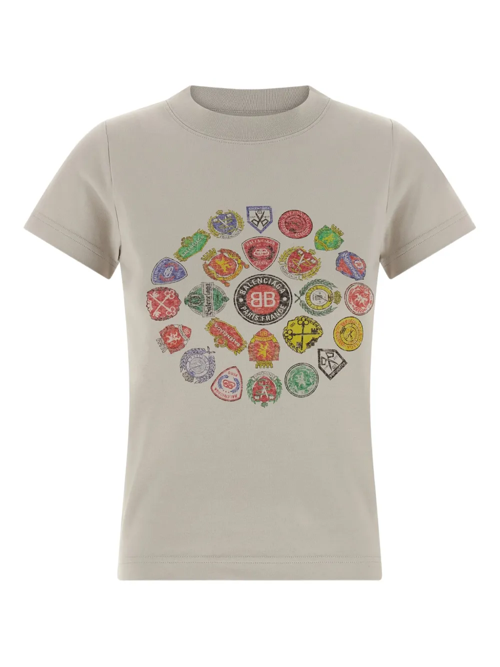 Футболка с круглым вырезом и принтом логотипа Balenciaga, нейтральный
Футболка с круглым вырезом и принтом логотипа Balenciaga, нейтральный