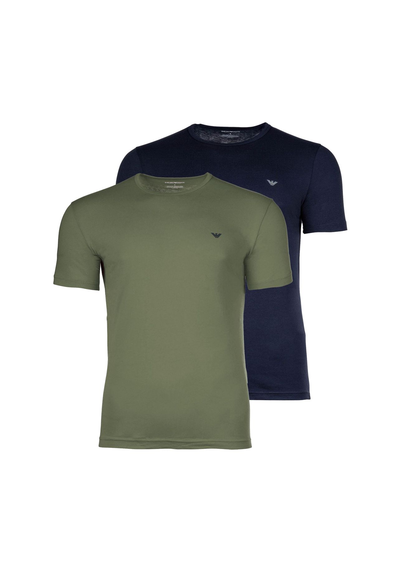 Мужская футболка, 2 шт - ENDURANCE, круглый вырез, хлопок стрейч EMPORIO ARMANI, цвет Marine/oliv
Мужская футболка, 2 шт - ENDURANCE, круглый вырез, хлопок стрейч EMPORIO ARMANI, цвет Marine/oliv