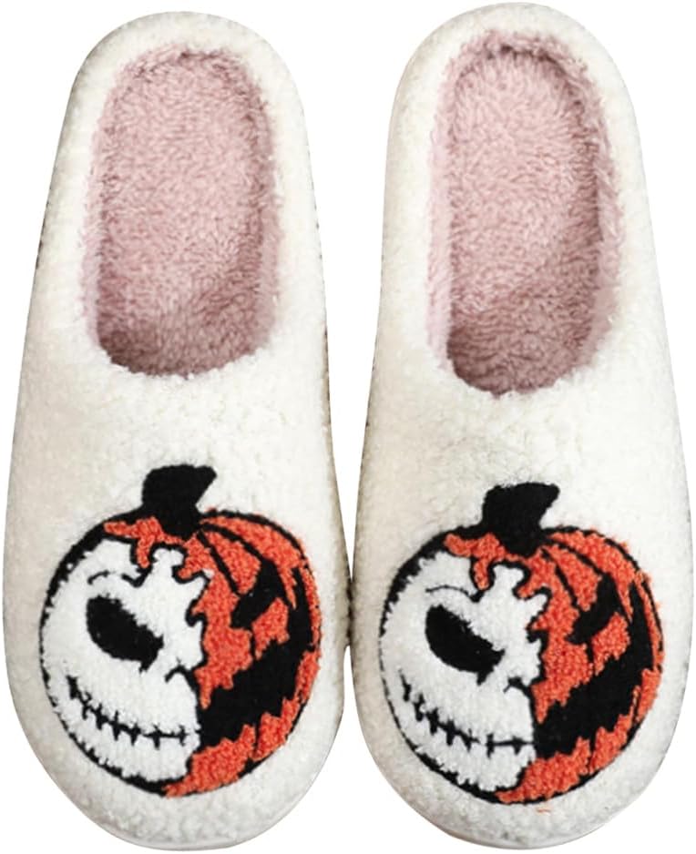 Домашние тапочки на Хэллоуин для женщин и мужчин - уютные плюшевые домашние тапочки с нескользящей подошвой, милые изображения привидений/тыкв/летучих мышей, нескользящие, удобные для дома, для взрослых Hi-Y2Kgirls, A42
Домашние тапочки на Хэллоуин для женщин и мужчин - уютные плюшевые домашние тапочки с нескользящей подошвой, милые изображения привидений/тыкв/летучих мышей, нескользящие, удобные для дома, для взрослых Hi-Y2Kgirls, A42
