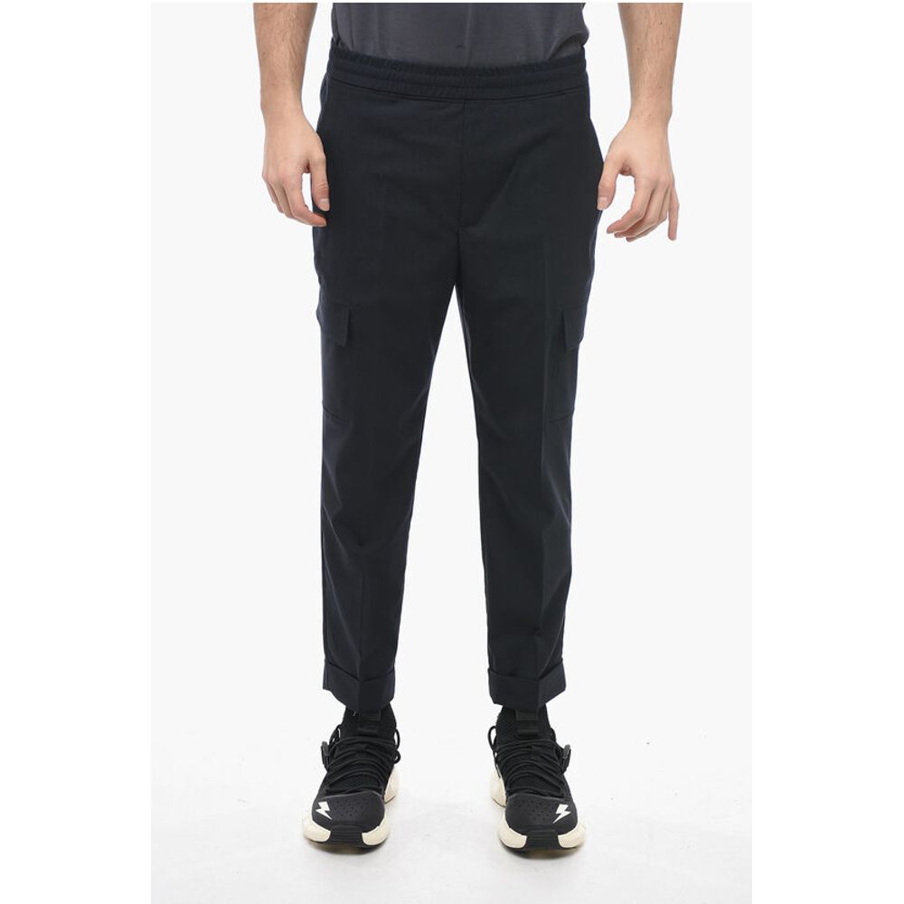 Брюки-карго REM из смеси натуральной шерсти с низкой посадкой Neil Barrett, Blue
Брюки-карго REM из смеси натуральной шерсти с низкой посадкой Neil Barrett, Blue