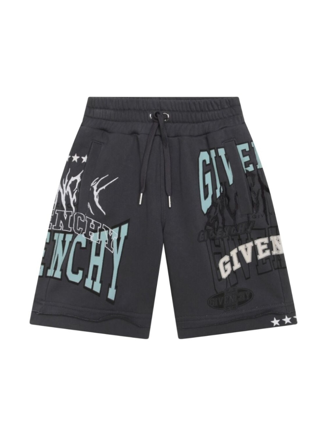 Givenchy Kids шорты с кулиской и логотипом, серый
Givenchy Kids шорты с кулиской и логотипом, серый
