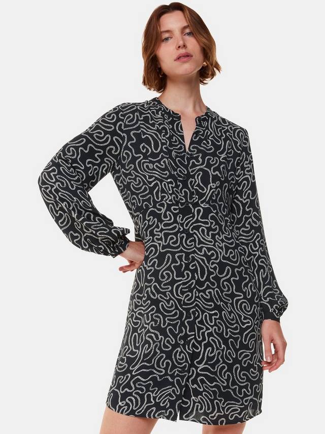 Легкомысленное платье с принтом в виде цепочки Whistles, черный/разноцветный
Легкомысленное платье с принтом в виде цепочки Whistles, черный/разноцветный