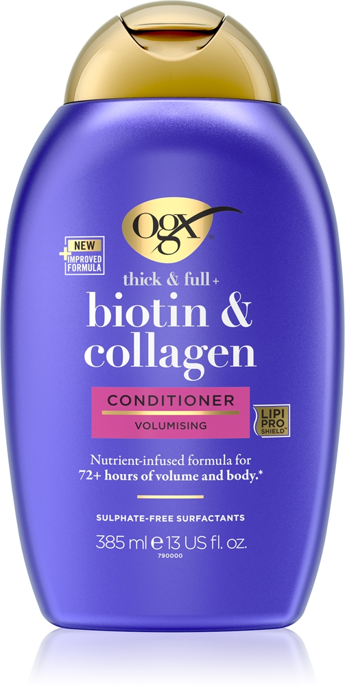 Кондиционер для объема волос с биотином и коллагеном Ogx, 385 мл
Кондиционер для объема волос с биотином и коллагеном Ogx, 385 мл