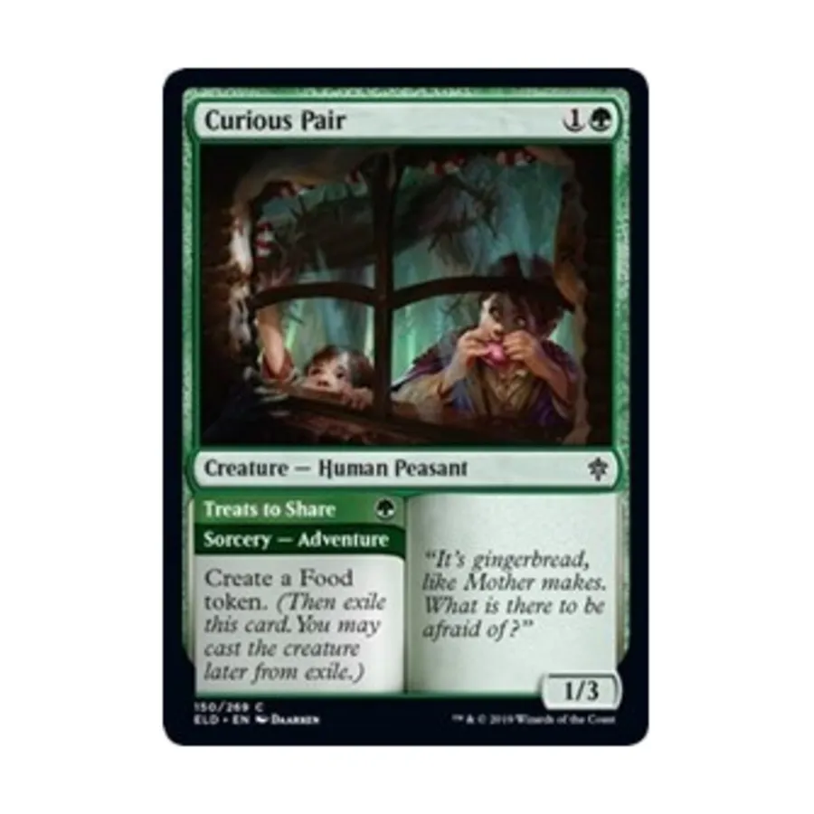CCG Любопытная парочка // Угощение, которым можно поделиться (С) (Фольга), MTG - Throne of Eldraine
CCG Любопытная парочка // Угощение, которым можно поделиться (С) (Фольга), MTG - Throne of Eldraine