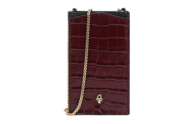 Кожаная наплечная сумка, кросс-боди, чехол для телефона женская бордо Alexander McQueen
Кожаная наплечная сумка, кросс-боди, чехол для телефона женская бордо Alexander McQueen