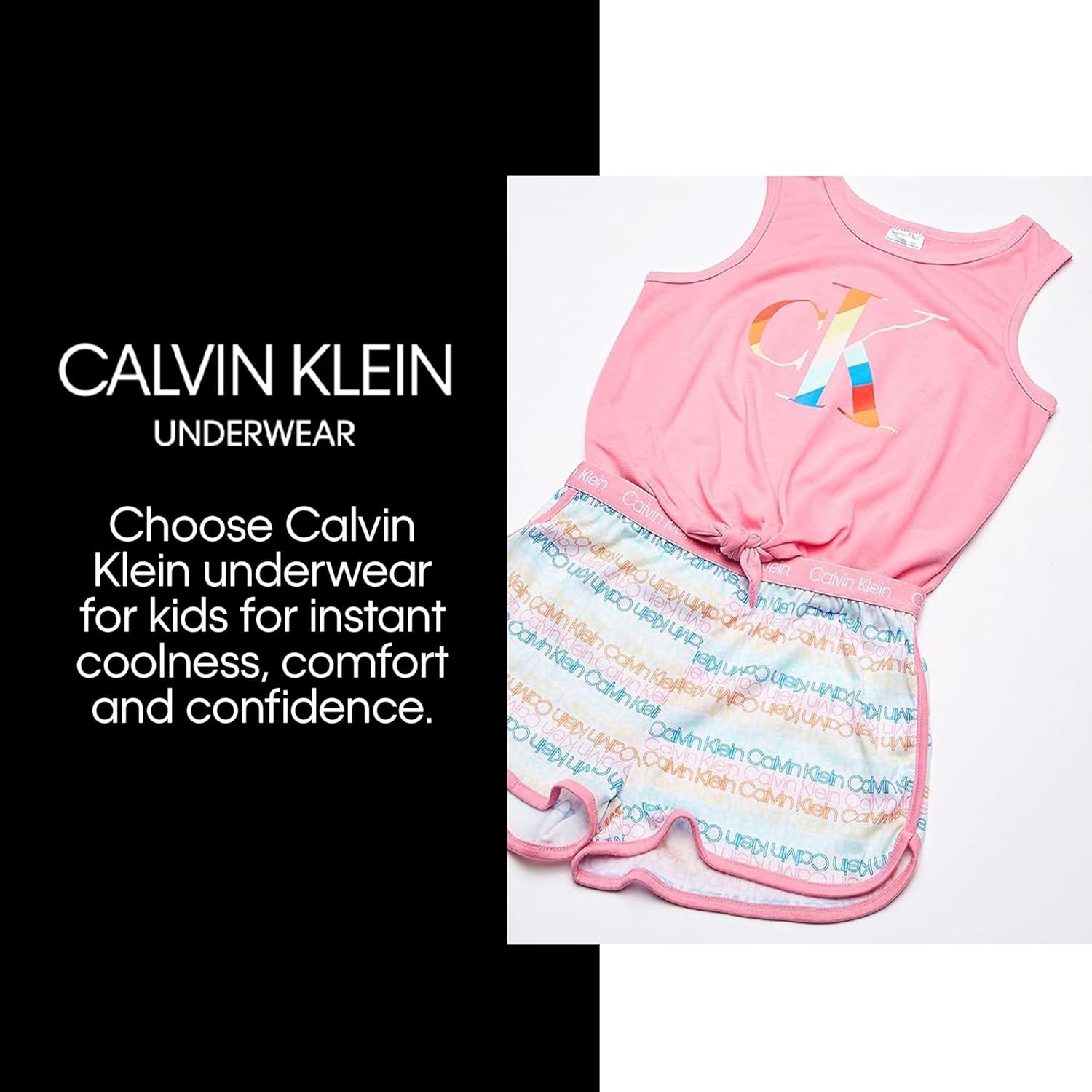 Термопижамный комплект Calvin Klein для девочек, 2 предмета, Bright Tie Dye
Термопижамный комплект Calvin Klein для девочек, 2 предмета, Bright Tie Dye