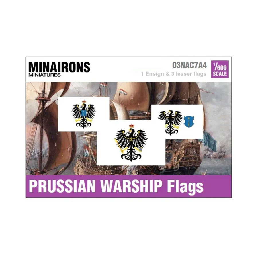 Флаги прусских военных кораблей XVIII века, Naval Flags (1:600)
Флаги прусских военных кораблей XVIII века, Naval Flags (1:600)