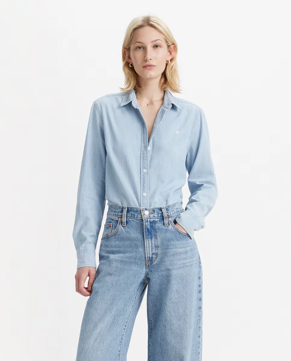 Женская джинсовая рубашка с длинным рукавом Levi's, синий
Женская джинсовая рубашка с длинным рукавом Levi's, синий