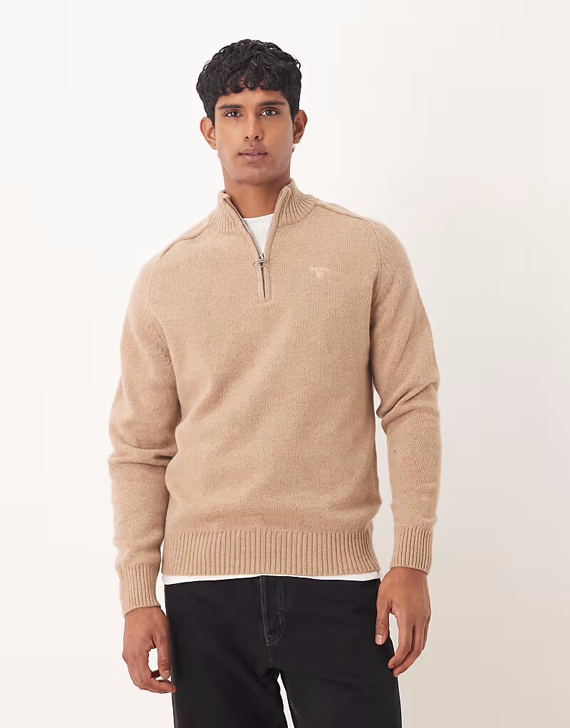 Вязаный джемпер Grangetown с застежкой-молнией на половину длины, цвет «мытый камень» Barbour
Вязаный джемпер Grangetown с застежкой-молнией на половину длины, цвет «мытый камень» Barbour