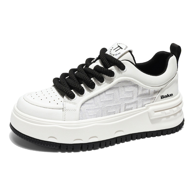 BAKE Скользоустойчивые быстросохнущие дышащие низкие скейтерские кроссовки мужские бело-черные, цвет White Black
BAKE Скользоустойчивые быстросохнущие дышащие низкие скейтерские кроссовки мужские бело-черные, цвет White Black