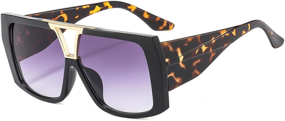 Ретро солнцезащитные очки с двойной перемычкой для женщин, градиентные линзы, защита от УФ-излучения UV400, двухцветные, для мужчин, большие солнцезащитные очки HDUBFY, Black Leopard Grey
Ретро солнцезащитные очки с двойной перемычкой для женщин, градиентные линзы, защита от УФ-излучения UV400, двухцветные, для мужчин, большие солнцезащитные очки HDUBFY, Black Leopard Grey